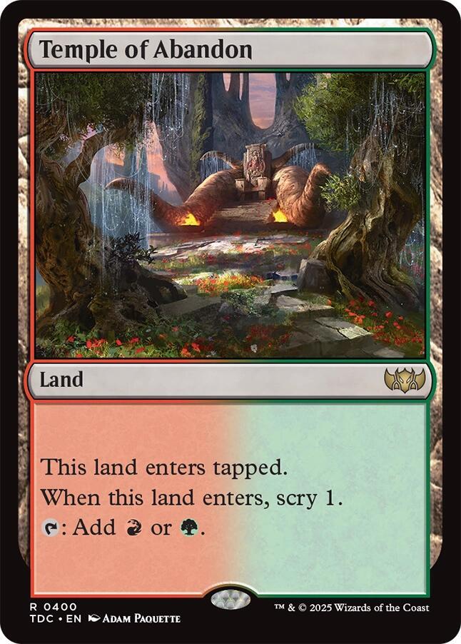 Temple of Abandon [Commander: Tarkir: Dragonstorm] 400