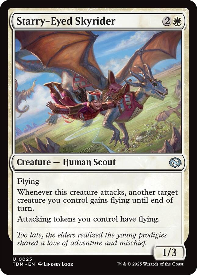 Starry-Eyed Skyrider [Tarkir: Dragonstorm] 25