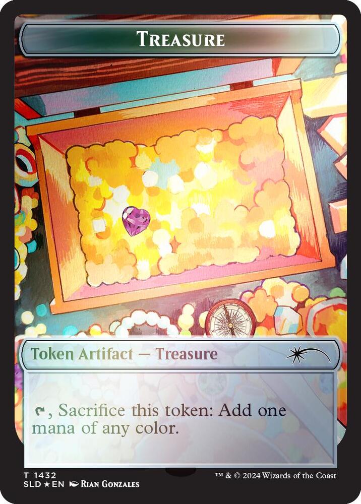 Treasure Token (1432) (Rainbow Foil) [Secret Lair Drop Series] 1432