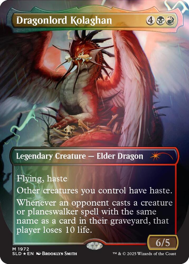 Dragonlord Kolaghan (1972) (Rainbow Foil) [Secret Lair Drop Series] 1972