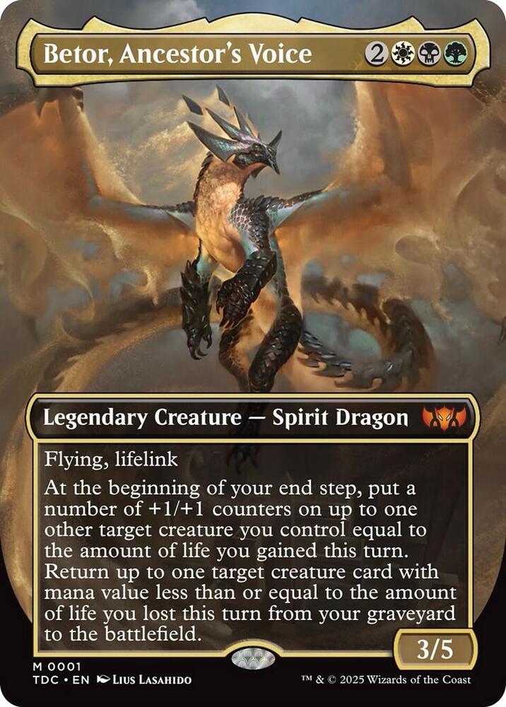 Betor, Ancestor's Voice (Borderless) [Commander: Tarkir: Dragonstorm] 1