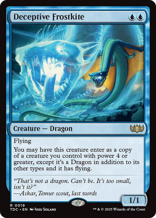 Deceptive Frostkite [Commander: Tarkir: Dragonstorm] 19