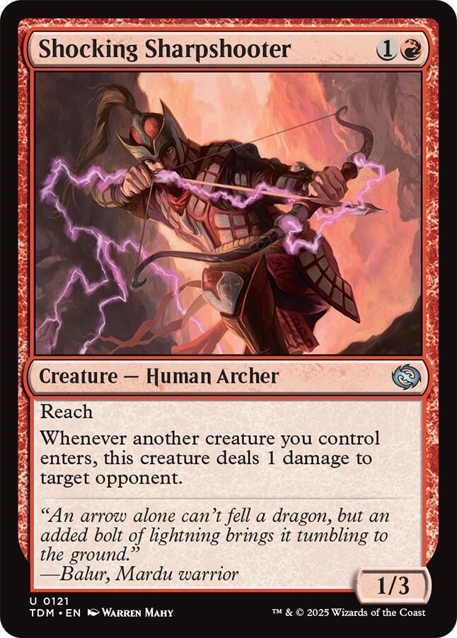 Shocking Sharpshooter [Tarkir: Dragonstorm] 121