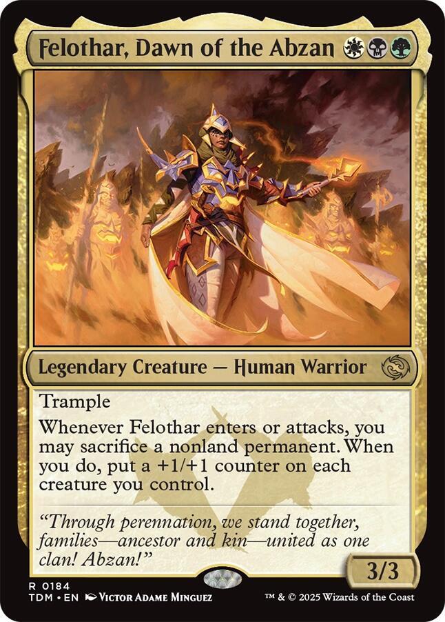 Felothar, Dawn of the Abzan [Tarkir: Dragonstorm] 184