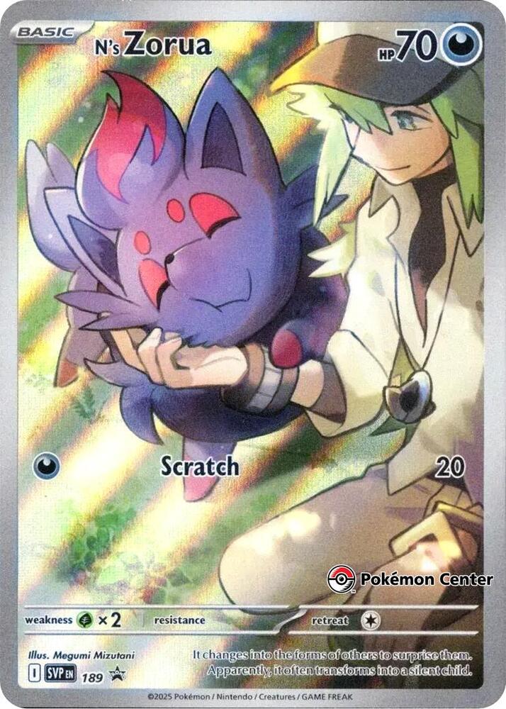 N's Zorua - 189 (Pokemon Center Exclusive) [SV: Scarlet & Violet Promo Cards] 189