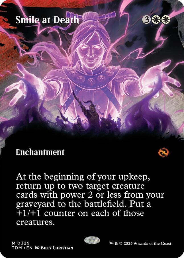 Smile at Death (Borderless) [Tarkir: Dragonstorm] 329