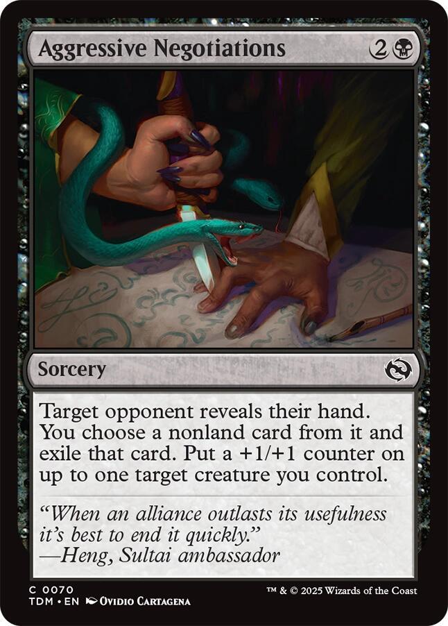 Aggressive Negotiations [Tarkir: Dragonstorm] 70