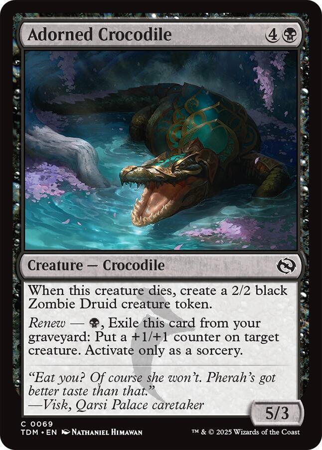 Adorned Crocodile [Tarkir: Dragonstorm] 69
