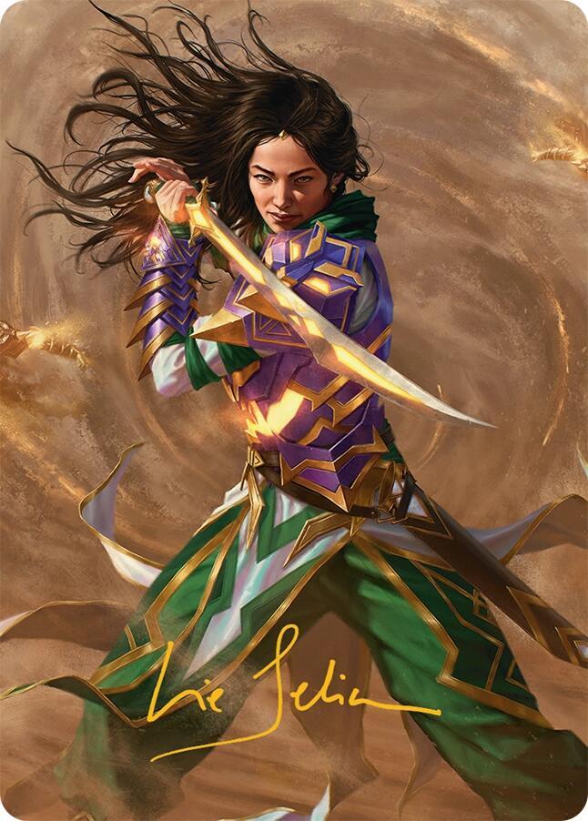 Descendant of Storms Art Card (2/54) (Gold-Stamped Signature) [Art Series: Tarkir: Dragonstorm] 2