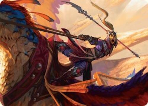 Dragonback Lancer Art Card (3/54) [Art Series: Tarkir: Dragonstorm] 3