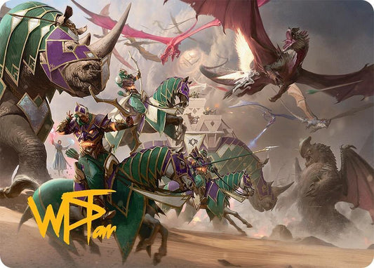 United Battlefront Art Card (5/54) (Gold-Stamped Signature) [Art Series: Tarkir: Dragonstorm] 5