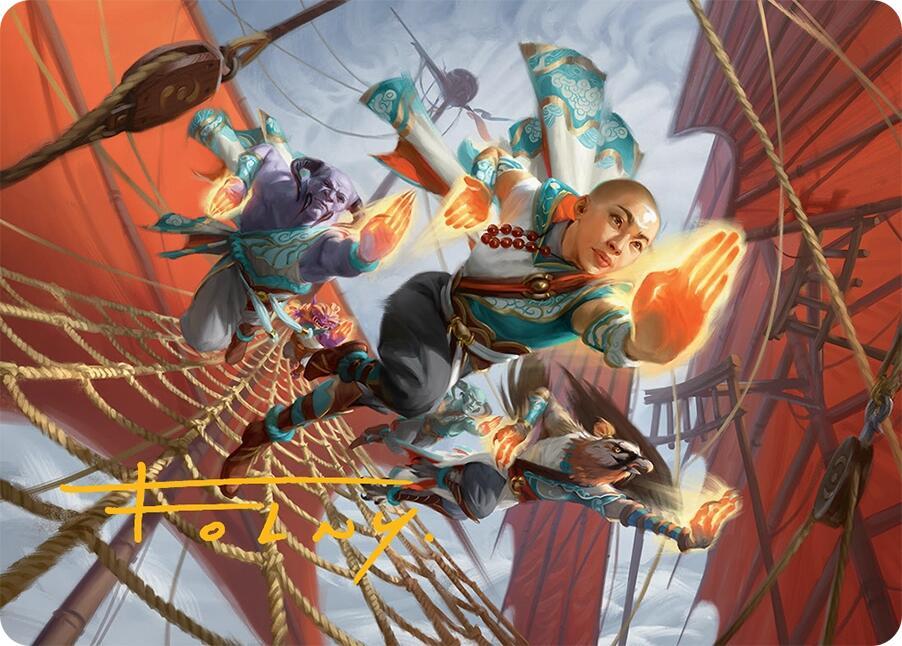 Aligned Heart Art Card (52/54) (Gold-Stamped Signature) [Art Series: Tarkir: Dragonstorm] 52