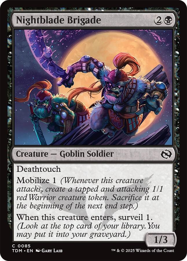 Nightblade Brigade [Tarkir: Dragonstorm] 85