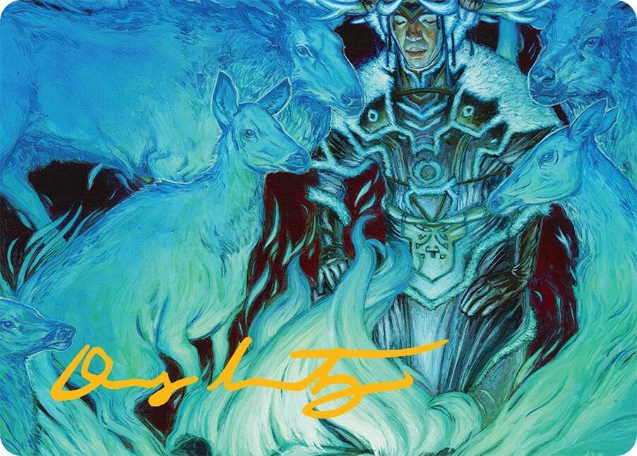 Unending Whisper Art Card (9/54) (Gold-Stamped Signature) [Art Series: Tarkir: Dragonstorm] 9