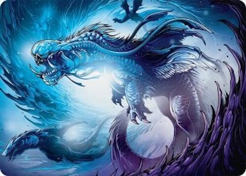 Roiling Dragonstorm Art Card (33/54) [Art Series: Tarkir: Dragonstorm] 33