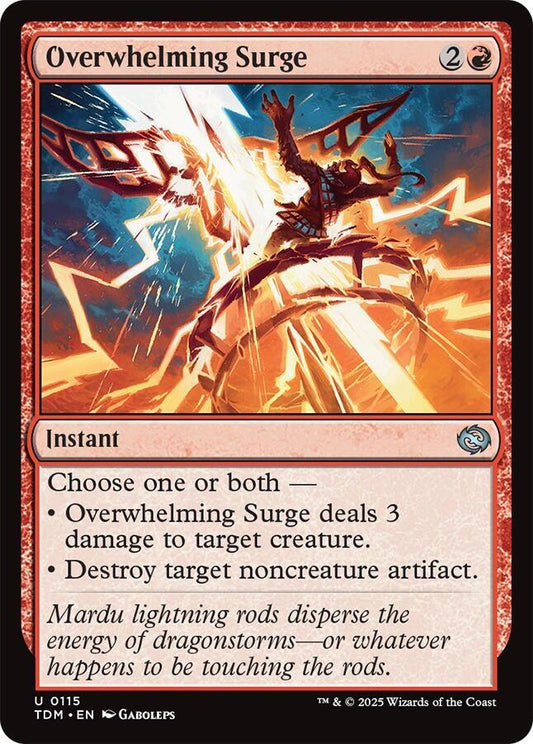 Overwhelming Surge [Tarkir: Dragonstorm] 115