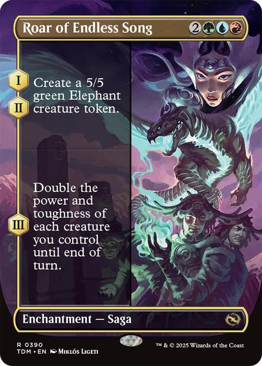 Roar of Endless Song (Borderless) [Tarkir: Dragonstorm] 390