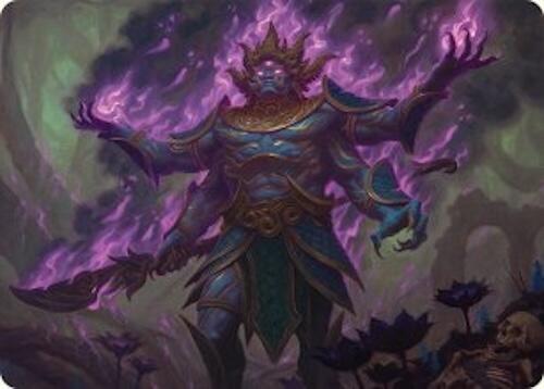 Rot-Curse Rakshasa Art Card (13/54) [Art Series: Tarkir: Dragonstorm] 13