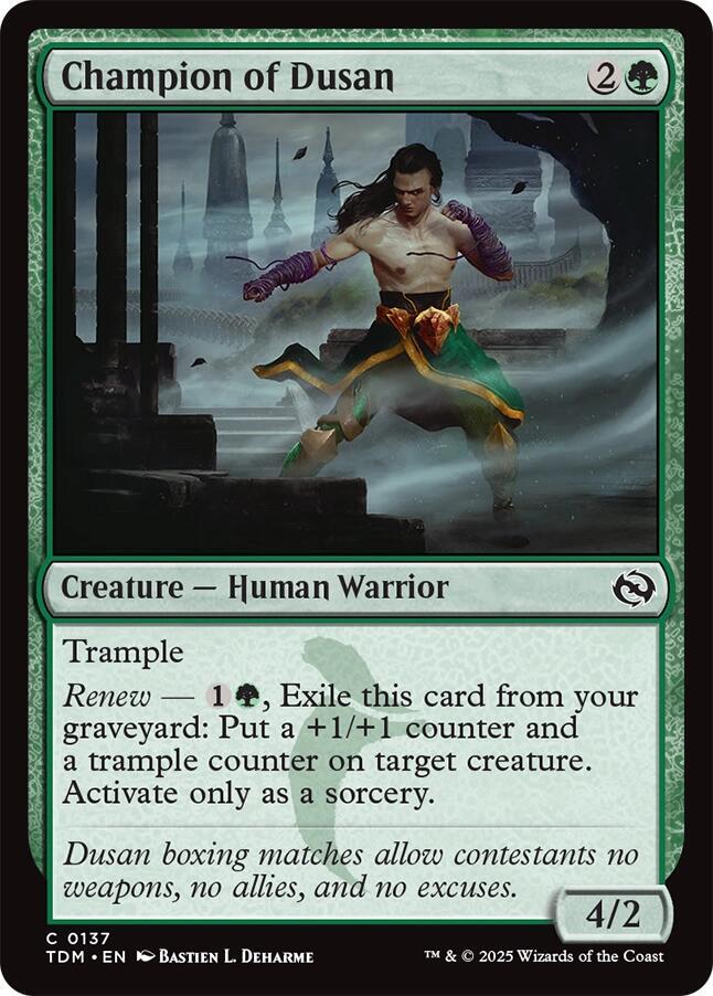 Champion of Dusan [Tarkir: Dragonstorm] 137