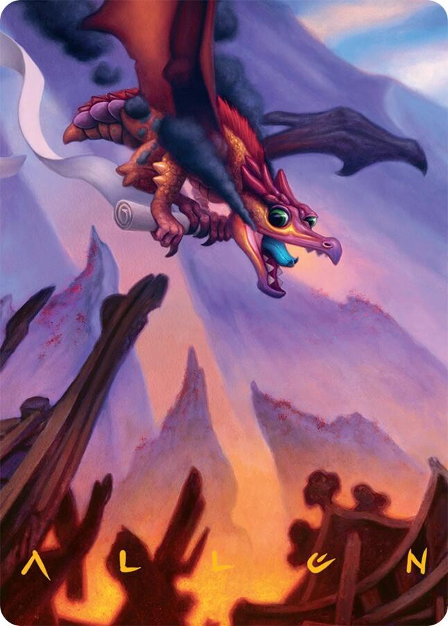 Scavenger Regent Art Card (45/54) (Gold-Stamped Signature) [Art Series: Tarkir: Dragonstorm] 45
