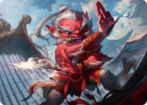 Devoted Duelist Art Card (15/54) [Art Series: Tarkir: Dragonstorm] 15