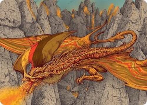 Magmatic Hellkite Art Card (34/54) [Art Series: Tarkir: Dragonstorm] 34