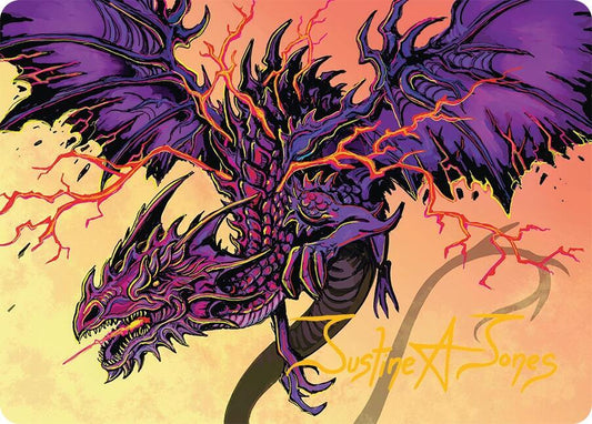 Stormshriek Feral Art Card (35/54) (Gold-Stamped Signature) [Art Series: Tarkir: Dragonstorm] 35