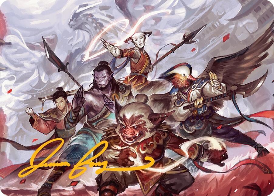 Will of the Jeskai Art Card (54/54) (Gold-Stamped Signature) [Art Series: Tarkir: Dragonstorm] 54