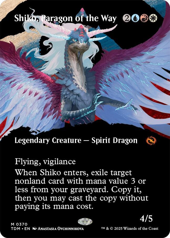 Shiko, Paragon of the Way (Borderless) [Tarkir: Dragonstorm] 370