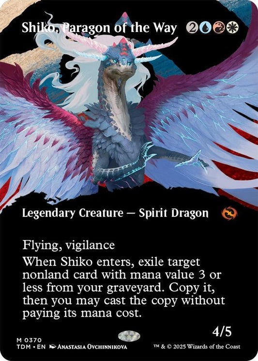 Shiko, Paragon of the Way (Borderless) [Tarkir: Dragonstorm] 370