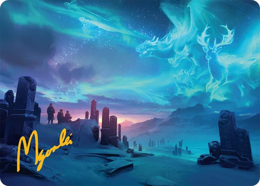 Auroral Procession Art Card (20/54) (Gold-Stamped Signature) [Art Series: Tarkir: Dragonstorm] 20