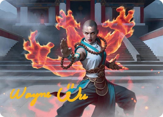 Flamehold Grappler Art Card (24/54) (Gold-Stamped Signature) [Art Series: Tarkir: Dragonstorm] 24