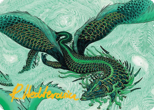 Teval, Arbiter of Virtue Art Card (38/54) (Gold-Stamped Signature) [Art Series: Tarkir: Dragonstorm] 38