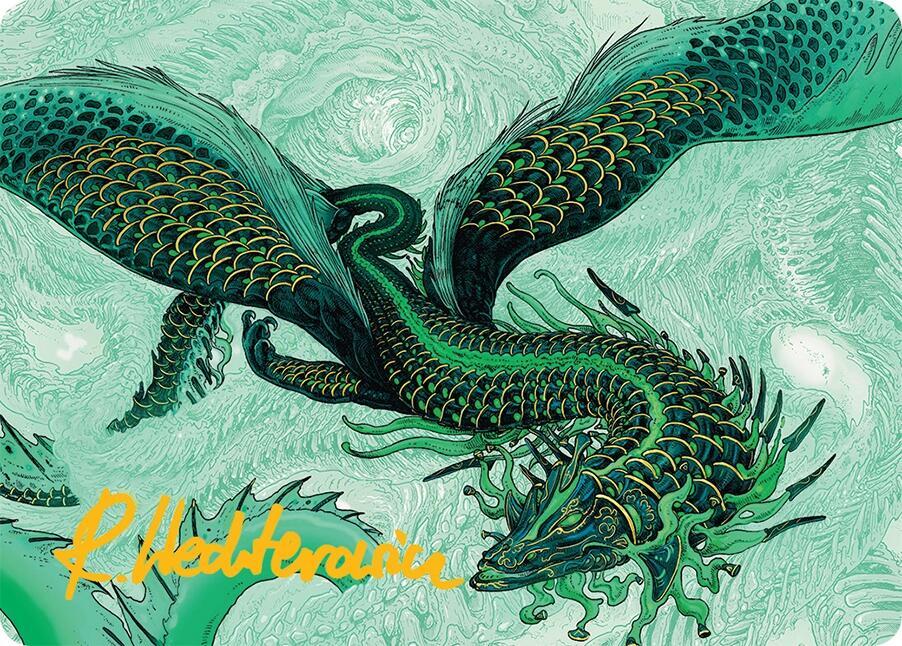 Teval, Arbiter of Virtue Art Card (38/54) (Gold-Stamped Signature) [Art Series: Tarkir: Dragonstorm] 38