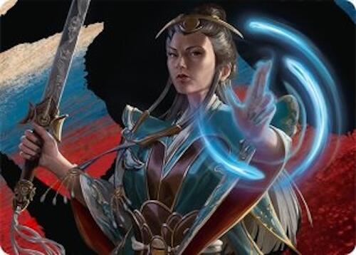 Narset, Jeskai Waymaster Art Card (44/54) [Art Series: Tarkir: Dragonstorm] 44