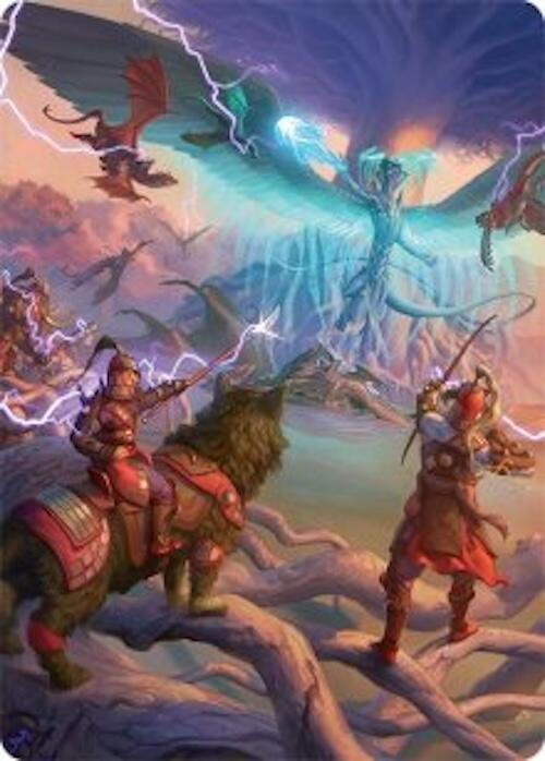 All-Out Assault Art Card (50/54) [Art Series: Tarkir: Dragonstorm] 50