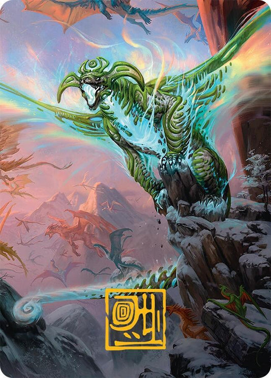 Ureni of the Unwritten Art Card (51/54) (Gold-Stamped Signature) [Art Series: Tarkir: Dragonstorm] 51