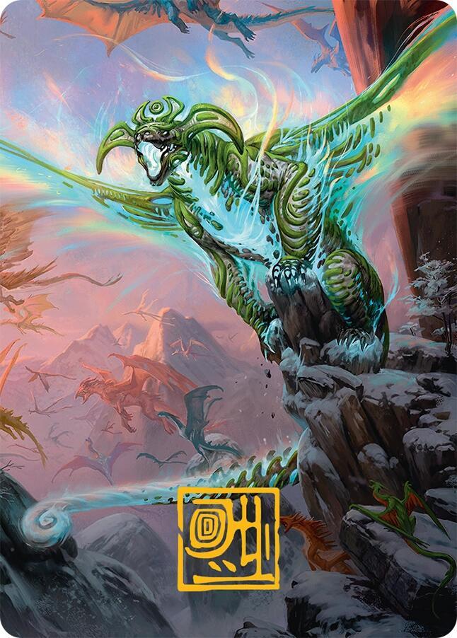 Ureni of the Unwritten Art Card (51/54) (Gold-Stamped Signature) [Art Series: Tarkir: Dragonstorm] 51