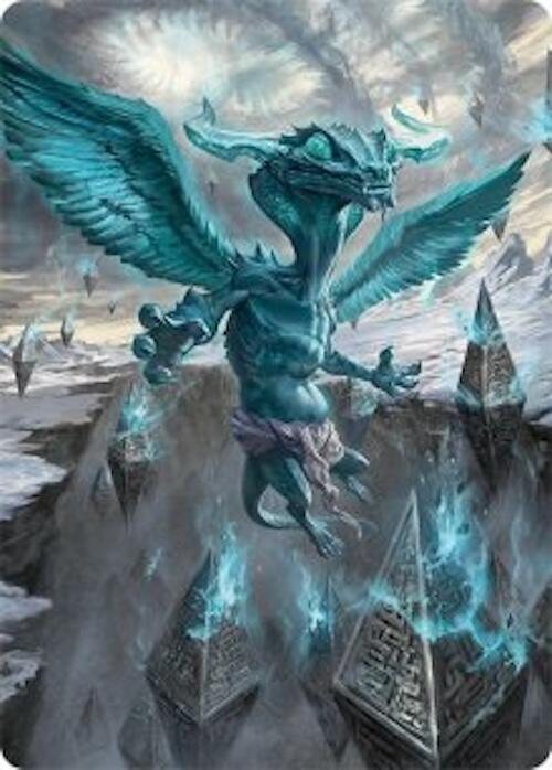 Ugin, Eye of the Storms Art Card (47/54) [Art Series: Tarkir: Dragonstorm] 47