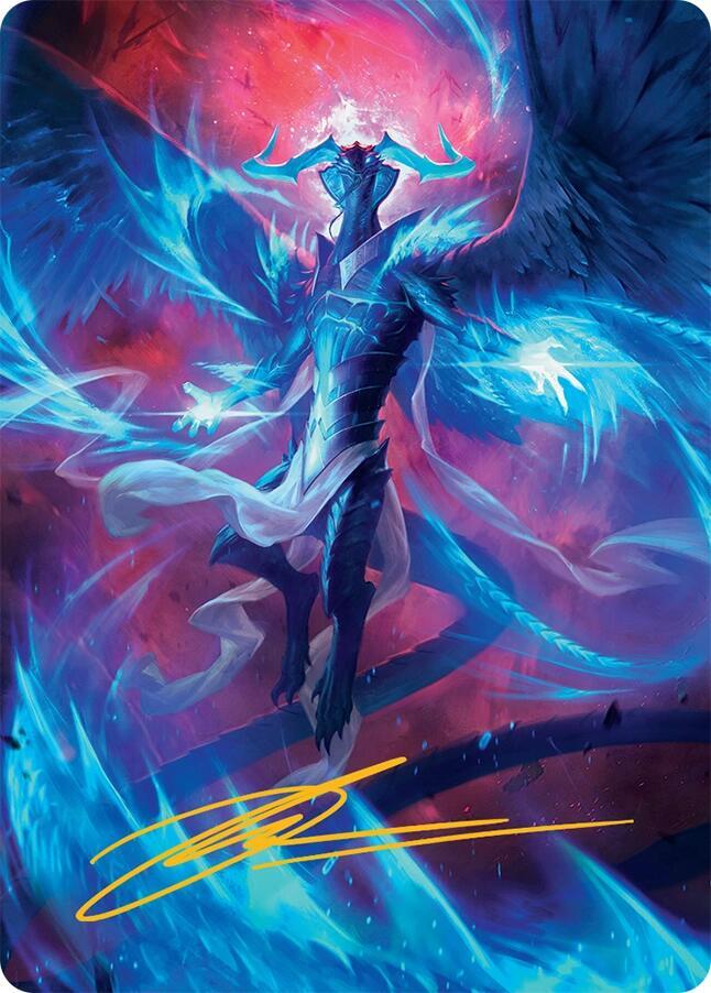 Ugin, Eye of the Storms Art Card (48/54) (Gold-Stamped Signature) [Art Series: Tarkir: Dragonstorm] 48
