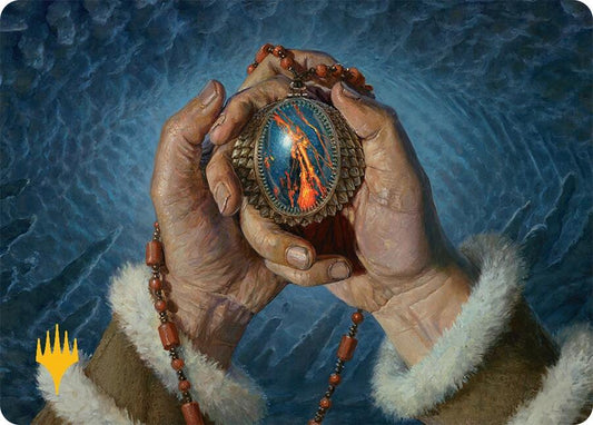 Mox Jasper Art Card (28/54) (Gold-Stamped Planeswalker Symbol) [Art Series: Tarkir: Dragonstorm] 28