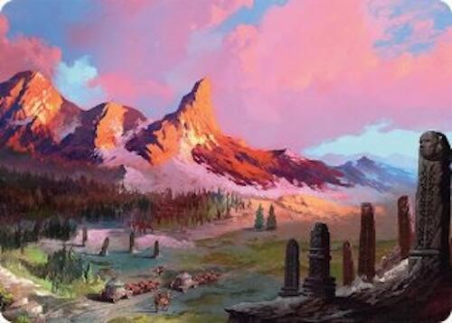 Rugged Highlands Art Card (29/54) [Art Series: Tarkir: Dragonstorm] 29