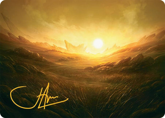 Plains Art Card (31/54) (Gold-Stamped Signature) [Art Series: Tarkir: Dragonstorm] 31