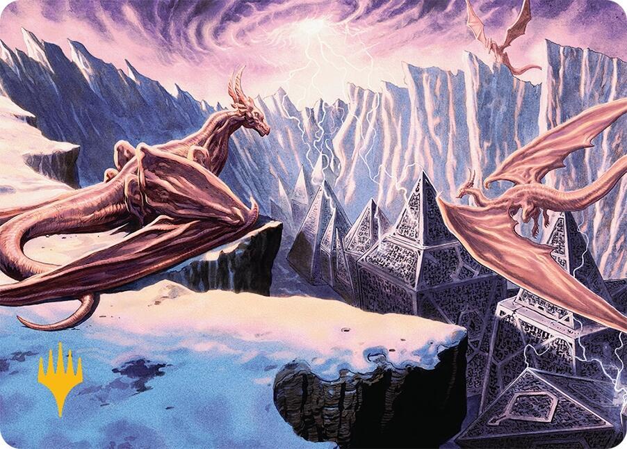 Maelstrom of the Spirit Dragon (42/54) (Gold-Stamped Planeswalker Symbol) [Art Series: Tarkir: Dragonstorm] 42