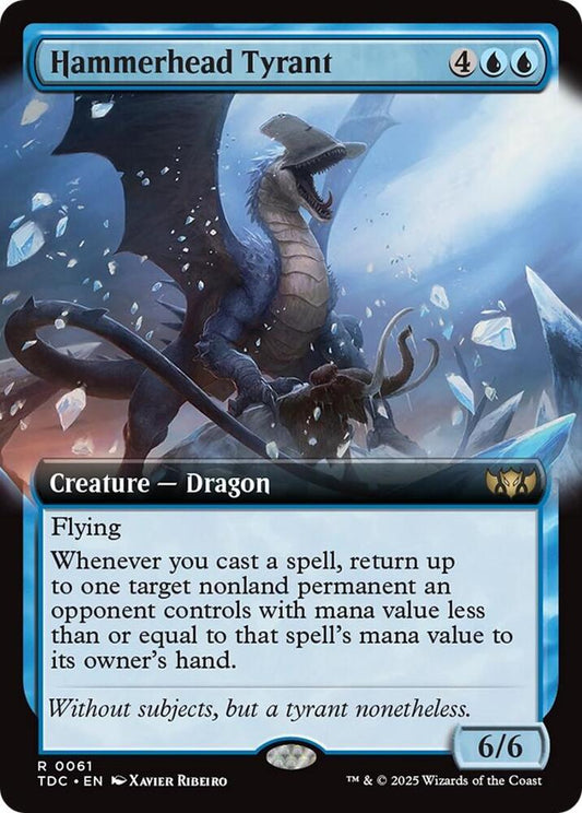 Hammerhead Tyrant (Extended Art) [Commander: Tarkir: Dragonstorm] 61