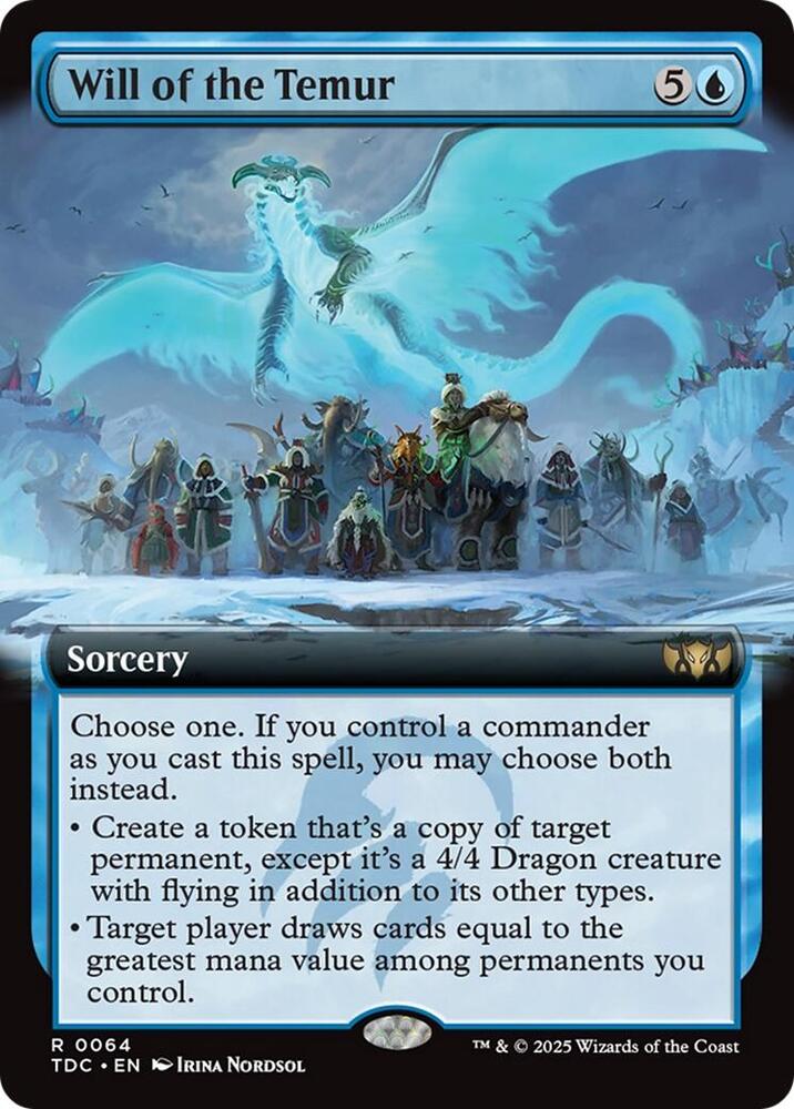 Will of the Temur (Extended Art) [Commander: Tarkir: Dragonstorm] 64