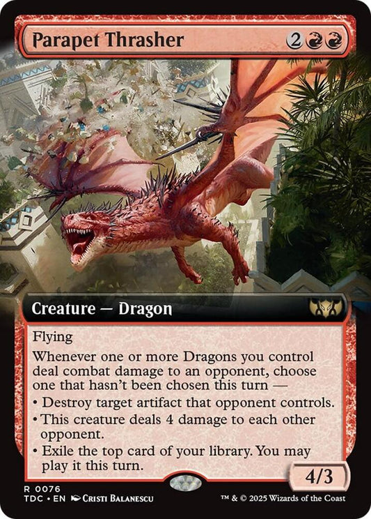Parapet Thrasher (Extended Art) [Commander: Tarkir: Dragonstorm] 76