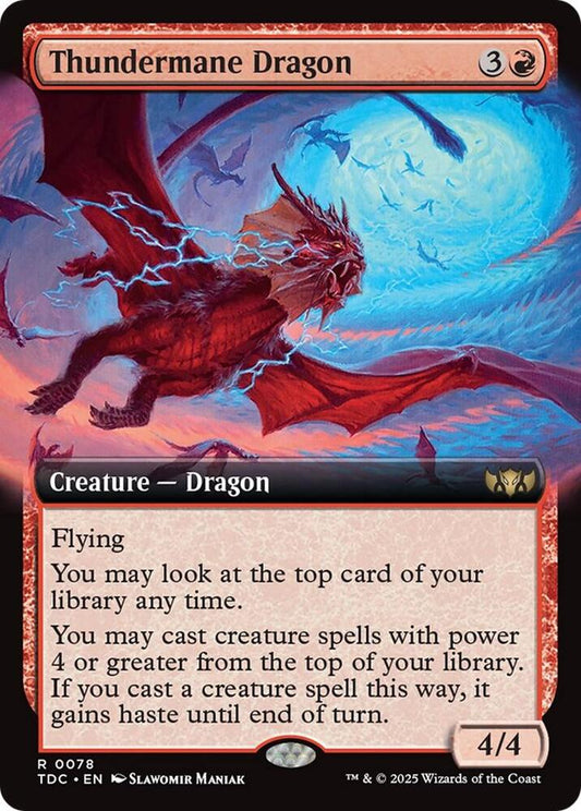Thundermane Dragon (Extended Art) [Commander: Tarkir: Dragonstorm] 78