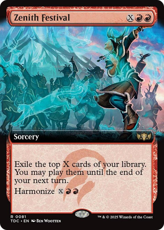 Zenith Festival (Extended Art) [Commander: Tarkir: Dragonstorm] 81