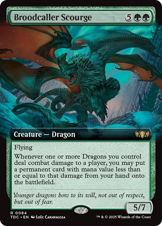 Broodcaller Scourge (Extended Art) [Commander: Tarkir: Dragonstorm] 84